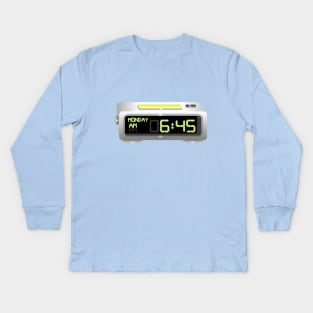 Monday morning alarm clock Kids Long Sleeve T-Shirt